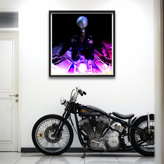 Poster Alien Biker (Dreamy Version)