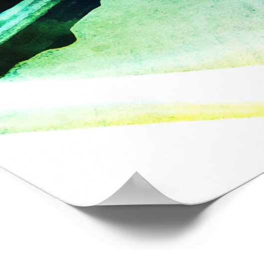 Poster Alien Biker (version Neon) (Coin)