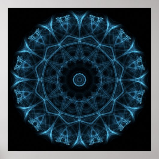 Poster alien bleu (Devant)