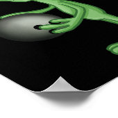 Poster Alien Bowling Funny Bowler (Coin)