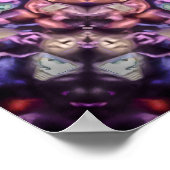 Poster Alien complexe pourpre Kaleidoscopic Mandala (Coin)