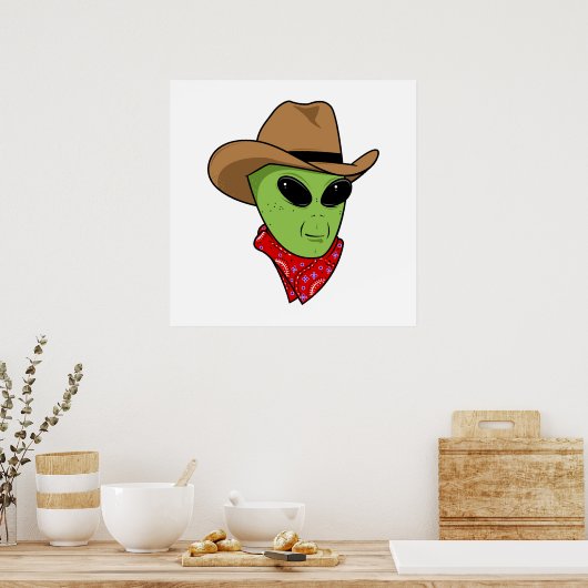 Poster Alien Cowboy (Cuisine)