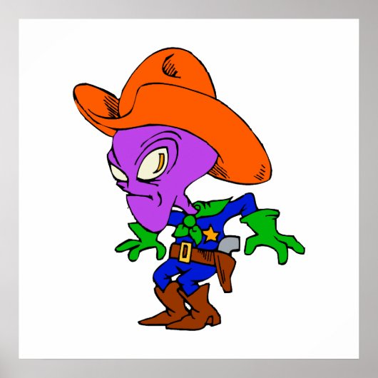 Poster Alien Cowboy (Devant)