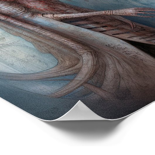 Poster Alien Créature Science Fiction (Coin)