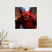 Poster Alien dans la ville AI Alien (Cuisine)