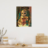 Poster Alien déplaisant En Jar Science-fiction Abstraite  (Cuisine)