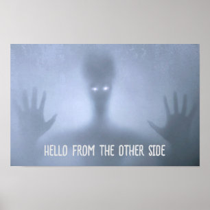 Poster Alien Effrayant dans le Brouillard Bonjour de l'Au