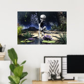Poster Alien en nature par Michelle Wilder (Bureau à domicile)