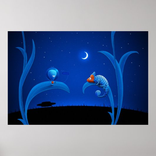 Poster Alien et Chameleon (Devant)
