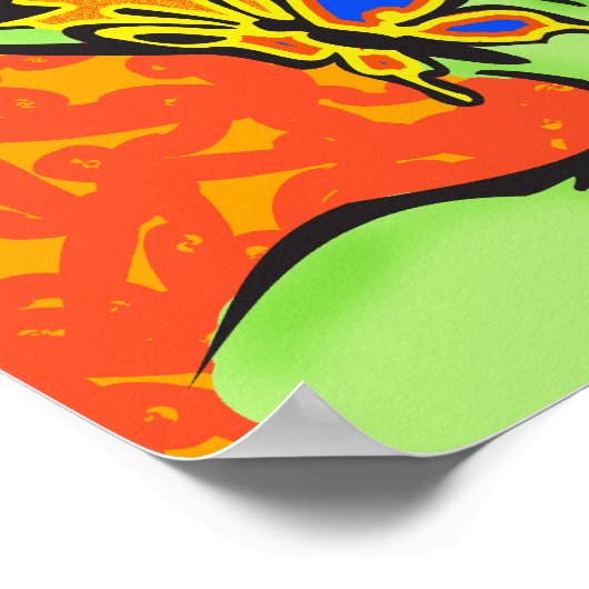 Poster Alien et papillon (Coin)