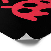 Poster Alien funky Dragon Jaune - Neon Pop Art Créature (Coin)