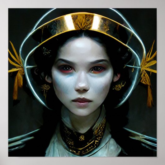 Poster Alien Girl 2 Science Fiction (Devant)