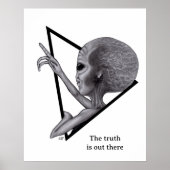 Poster Alien gris, la vérité est là (Devant)