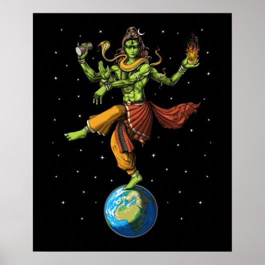 Poster Alien Hindu Lord Shiva (Devant)