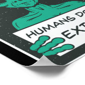 Poster Alien Humans Dont Exist (Coin)