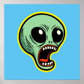 Poster Alien hurlant (Devant)