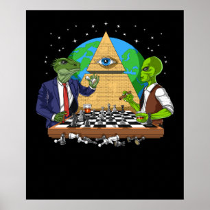 Poster Alien Illuminati