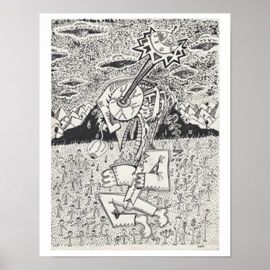 Poster Alien Invasion, ou The Seeding, par Brian Benson (Devant)