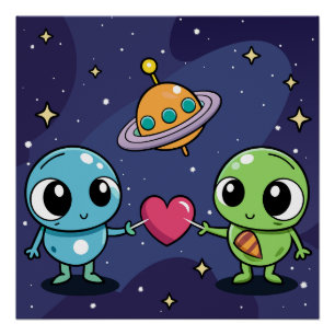 Poster Alien Love Buddies