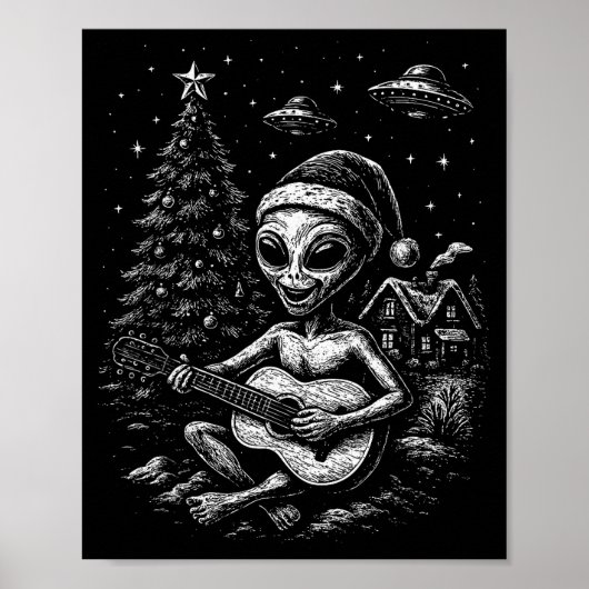 Poster Alien Loves Christmas (Devant)