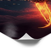 Poster Alien manipulant le faisceau d'incendie (Coin)