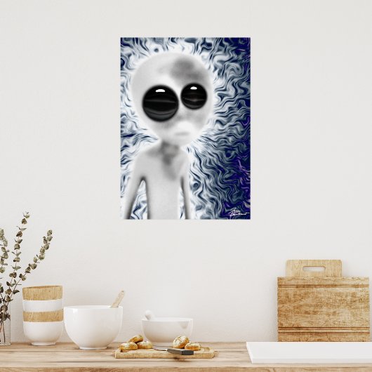 Poster Alien mignon (Cuisine)