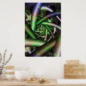 Poster Alien | Multicolor Fractal Art (Cuisine)