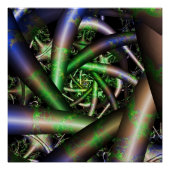 Poster Alien | Multicolor Fractal Art (Devant)