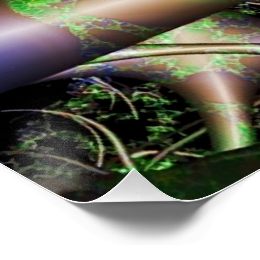 Poster Alien | Multicolor Fractal Art (Coin)