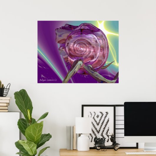 Poster ALIEN NEREIDE, NYMPH D'EAU, ROSE SEASHELL Sci-Fi (Bureau à domicile)