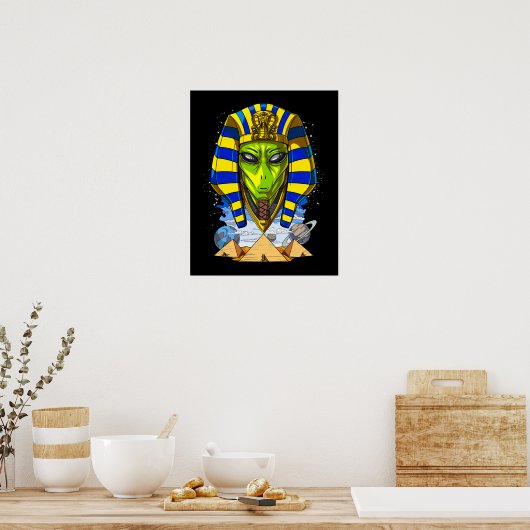 Poster Alien Pharaon Egypte Tutankhamun Ancien Annunaki (Cuisine)