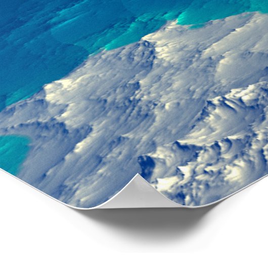 Poster Alien Planet - 3D ed Computer Artwork. Rochers et (Coin)