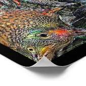 Poster Alien poilu Deep Dream (Coin)