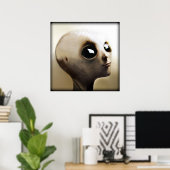 Poster Alien pour enfants (Bureau à domicile)