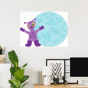 Poster Alien pourpre