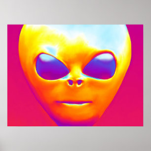 Poster Alien psychédélique