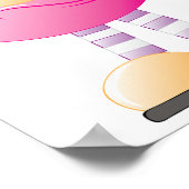 Poster Alien Rose mignon Avec Grands Yeux (Coin)