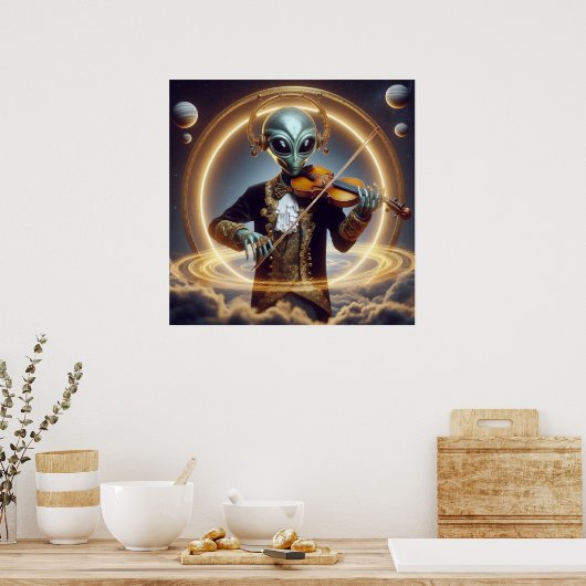 Poster Alien spatial (Cuisine)