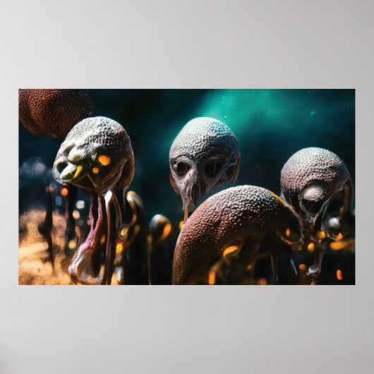 Poster Alien spatial (Devant)