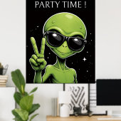 Poster Alien temps de fête (Bureau à domicile)