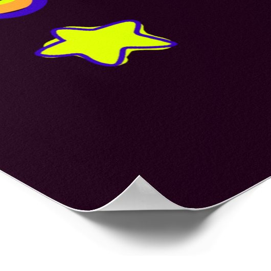 Poster Aliens Étoiles Et Planètes Dans L'espace Art (Coin)