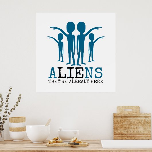 Poster Aliens, ils sont déjà là (Cuisine)
