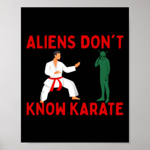 Poster Aliens ne connaissent pas Karate 2