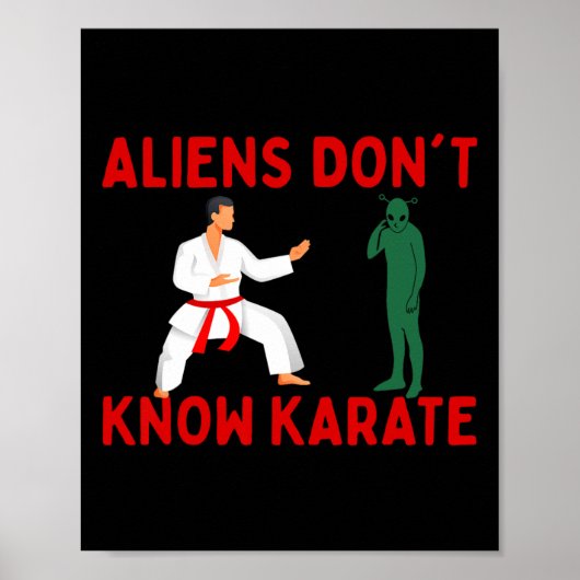 Poster Aliens ne connaissent pas Karate 2 (Devant)