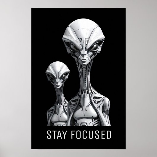 Poster Aliens Robots (Devant)