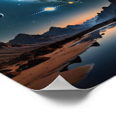 Poster Alignement céleste des planètes Art (Coin)