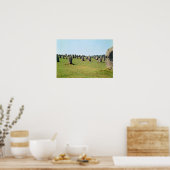 Poster Alignement des pierres debout, Mégalithique (Cuisine)