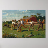 Poster Aligner la touche | Winslow Homer (Devant)