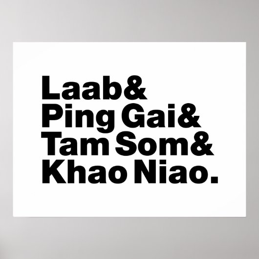 Poster Alimentation de la rue laotienne (Devant)