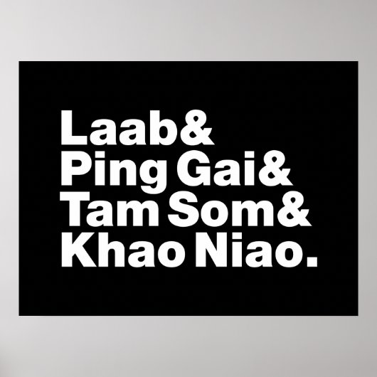 Poster Alimentation de la rue laotienne (Devant)